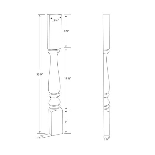 Architectural Products by Outwater L.L.C. Unfinished Solid Hard Maple